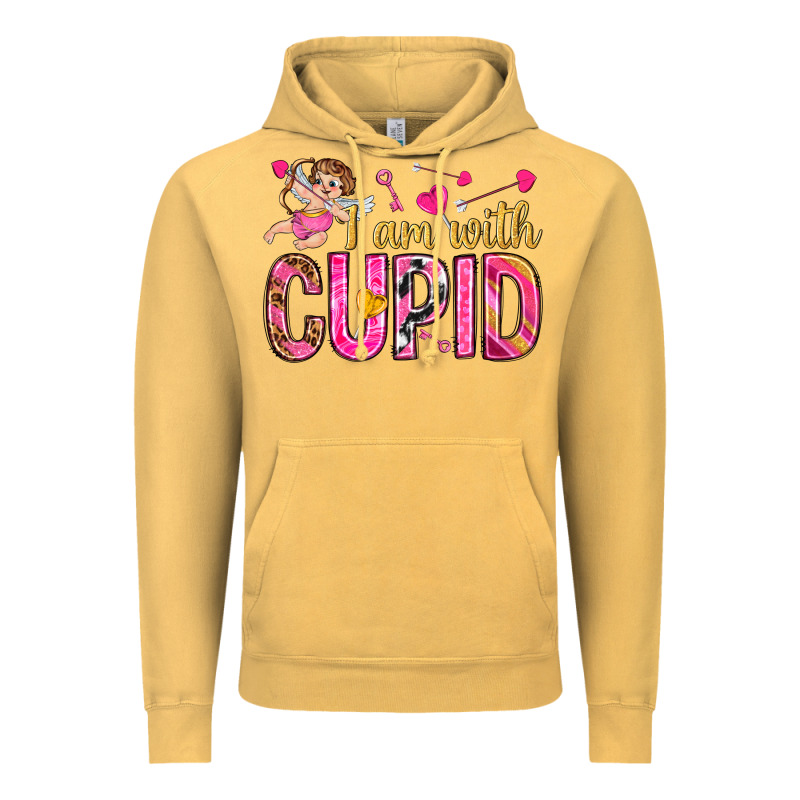 I Am With Cupid Vintage Hoodie by NancyCooperArtShop | Teevron