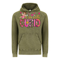 Vintage Olive i am with cupid Vintage Hoodie - NancyCooperArtShop
