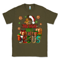 Army Green The real gift is Jesus Classic Tee - NancyCooperArtShop