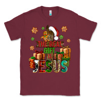 Burgundy The real gift is Jesus Classic Tee - NancyCooperArtShop