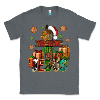 Charcoal Heather The real gift is Jesus Classic Tee - NancyCooperArtShop