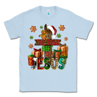 Dusty Blue The real gift is Jesus Classic Tee - NancyCooperArtShop