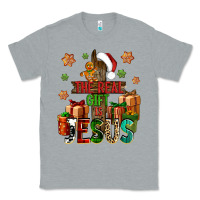 Heather Grey The real gift is Jesus Classic Tee - NancyCooperArtShop