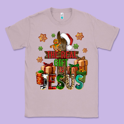 The Real Gift Is Jesus Classic Tee Designed By Nancycooperartshop
