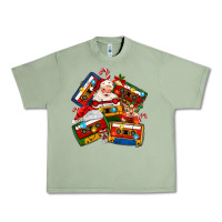 Oil Green christmas cassette tapes Urban Heavy Tee - MaliasSmallBusiness