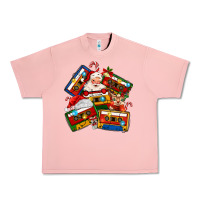 Salmon christmas cassette tapes Urban Heavy Tee - MaliasSmallBusiness