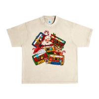 Sandshell christmas cassette tapes Urban Heavy Tee - MaliasSmallBusiness