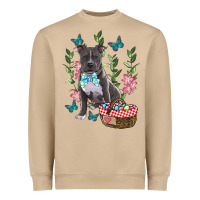 Mushroom Easter Pitbull Heavyweight Sweatshirt - RanaPortraitStore