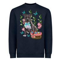 Navy Easter Pitbull Heavyweight Sweatshirt - RanaPortraitStore