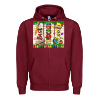 Burgundy best teacher ever Zipper Hoodie - TumblerDesignByShophia