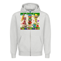 Dove Grey best teacher ever Zipper Hoodie - TumblerDesignByShophia