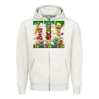 Oatmeal Heather best teacher ever Zipper Hoodie - TumblerDesignByShophia