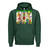 Sports Green best teacher ever Zipper Hoodie - TumblerDesignByShophia