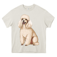 Cream standart poodle Heavy Core Tee - Artiststas