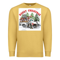Antique Gold merry chrıstmas Premium Sweatshirt - FaDigitalArtStudio