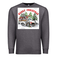 Charcoal Heather merry chrıstmas Premium Sweatshirt - FaDigitalArtStudio