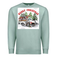 Seafoam merry chrıstmas Premium Sweatshirt - FaDigitalArtStudio