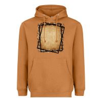 Meerkat Burlap and Leopard  Black Frame Heavyweight Hoodie - CowCowDesign