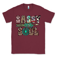 Burgundy sassy little soul Classic Tee - CowhideDigitalArt