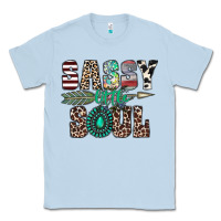 Dusty Blue sassy little soul Classic Tee - CowhideDigitalArt