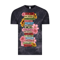 Cloud Black floral books Vintage Tee - MaliasSmallBusiness