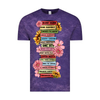 Cloud Purple floral books Vintage Tee - MaliasSmallBusiness