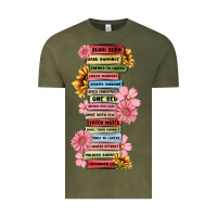 Vintage Olive floral books Vintage Tee - MaliasSmallBusiness