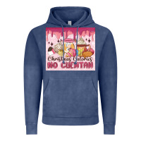Vintage Denim christmas calories no cuentan Vintage Hoodie - MaliasSmallBusiness