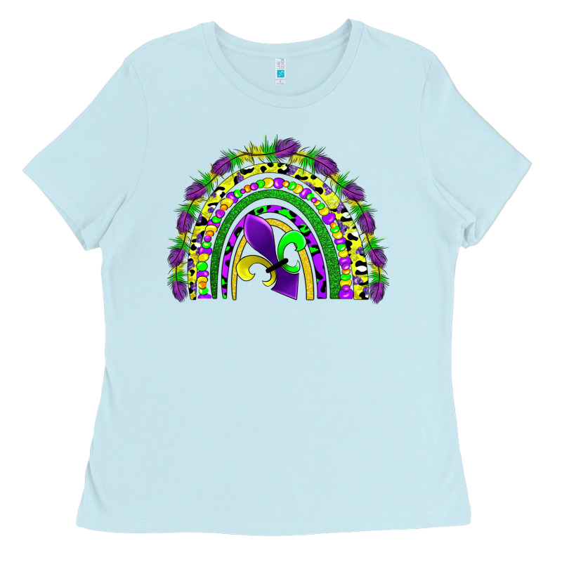 Mardi Gras Rainbow Ladies Tee by AdoDesignShop | Teevron
