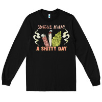 Black smoke away a sh tty day Long Sleeve Tee - Artiststas