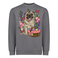 Storm Easter pug Heavyweight Sweatshirt - RanaPortraitStore