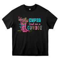 Black velantines day cupid find me a cowboy Heavy Core Tee - AdoDesignShop