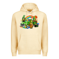 Pina Colada St. Patrick's Day truck with gnomies Premium Hoodie - CowGirlArtShop