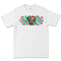 White cow floral Premium Tee - JahusDesignShop