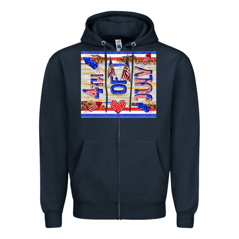 4 Th Of July Zipper Hoodie by TumblerDesignByShophia | Teevron