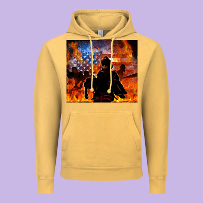 Western Firefighters Vintage Hoodie Designed By Maliassmallbusiness