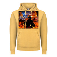 Vintage Mustard western firefighters Vintage Hoodie - MaliasSmallBusiness