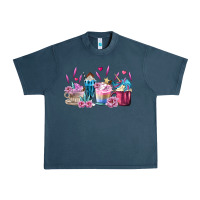 Midnight Navy Unicorn Coffee Cups Urban Heavy Tee - MaliasSmallBusiness