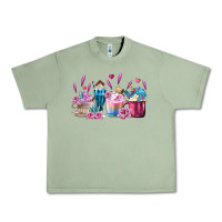Oil Green Unicorn Coffee Cups Urban Heavy Tee - MaliasSmallBusiness