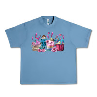 Pebble Blue Unicorn Coffee Cups Urban Heavy Tee - MaliasSmallBusiness