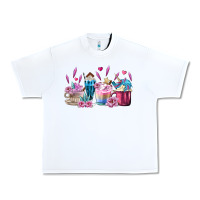 White Unicorn Coffee Cups Urban Heavy Tee - MaliasSmallBusiness