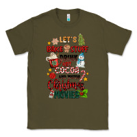 Army Green let's bake stuff drink hot cocoa and watch christm Classic Tee - MaliasSmallBusiness