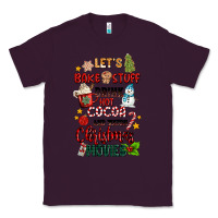 Plum let's bake stuff drink hot cocoa and watch christm Classic Tee - MaliasSmallBusiness
