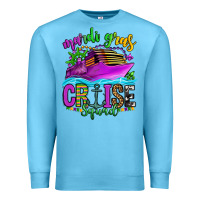 Ocean Blue mardi gras cruise squad Premium Sweatshirt - OliviaCreatesArt