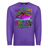 Purple mardi gras cruise squad Premium Sweatshirt - OliviaCreatesArt