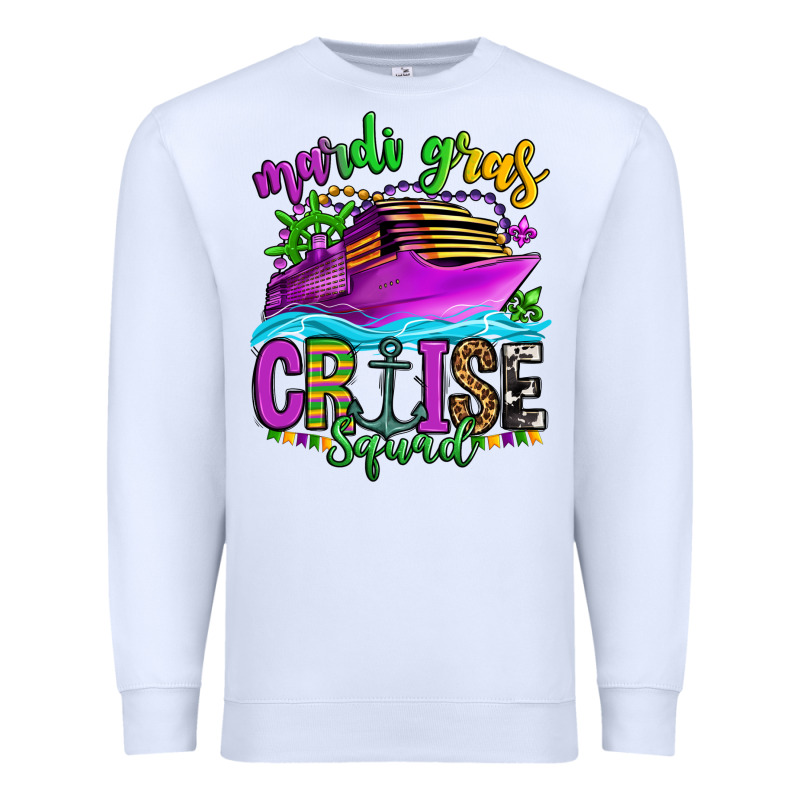 Mardi Gras Cruise Squad Premium Sweatshirt by OliviaCreatesArt | Teevron