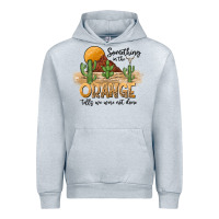 Heather Grey Something In The Orange Tells We Were Not Done Urban Hoodie - CowhideDigitalArt