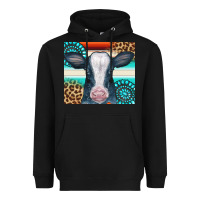 Black Cow Tumbler Heavyweight Hoodie - CowCowDesign