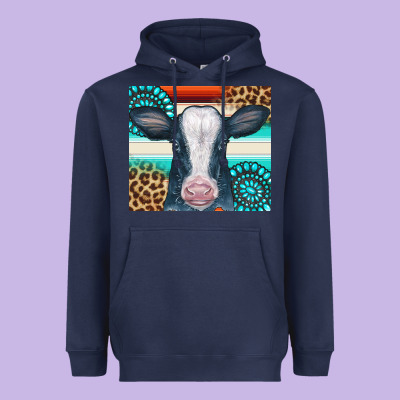Cow Tumbler Heavyweight Hoodie Designed By Cowcowdesign