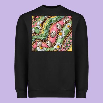 Easter Quail Egg And Daisy Heavyweight Sweatshirt Designed By Ranaportraitstore